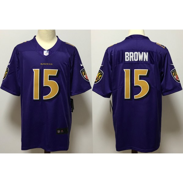 Marquise Brown #15 Baltimore Ravens Jersey