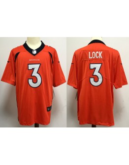 Drew Lock #3 Denver Broncos Jersey