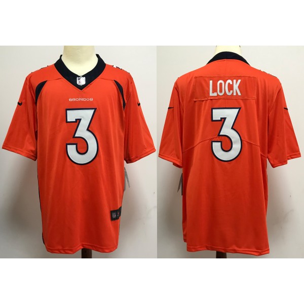 Drew Lock #3 Denver Broncos Jersey