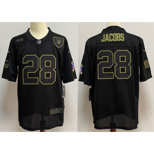 Josh Jacobs #28 Las Vegas Raiders Jersey