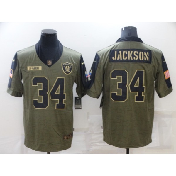 Bo Jackson #34 Las Vegas Raiders Jersey