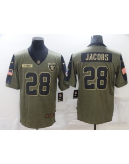 Josh Jacobs #28 Las Vegas Raiders Jersey