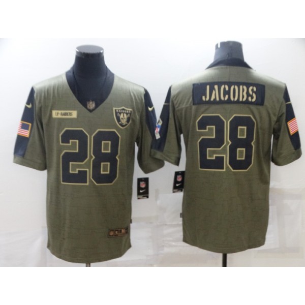 Josh Jacobs #28 Las Vegas Raiders Jersey