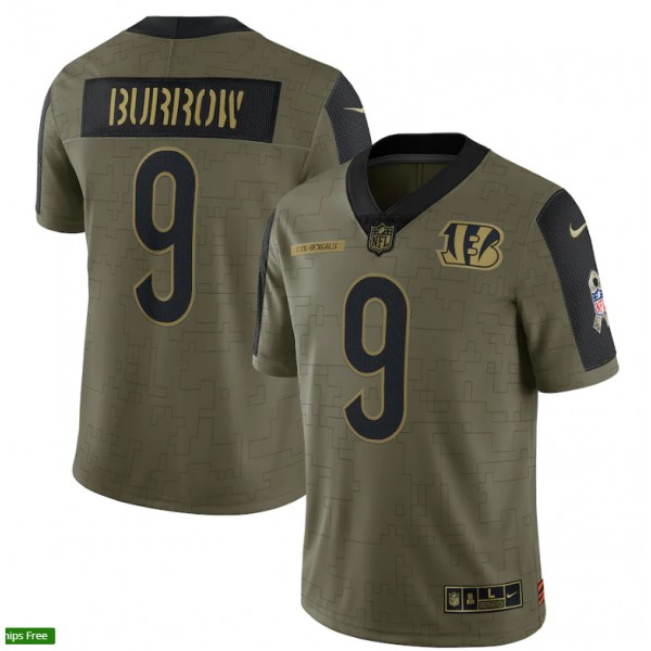  Joe Burrow #9 Cincinnati Bengals Jersey