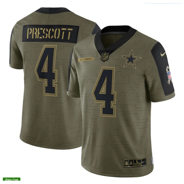 Dak Prescott #4 Dallas Cowboys Jersey