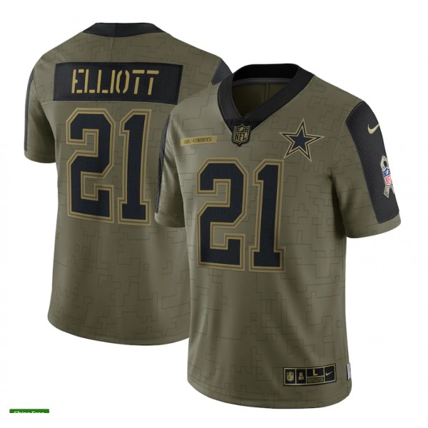 Ezekiel Elliott #21 Dallas Cowboys Jersey