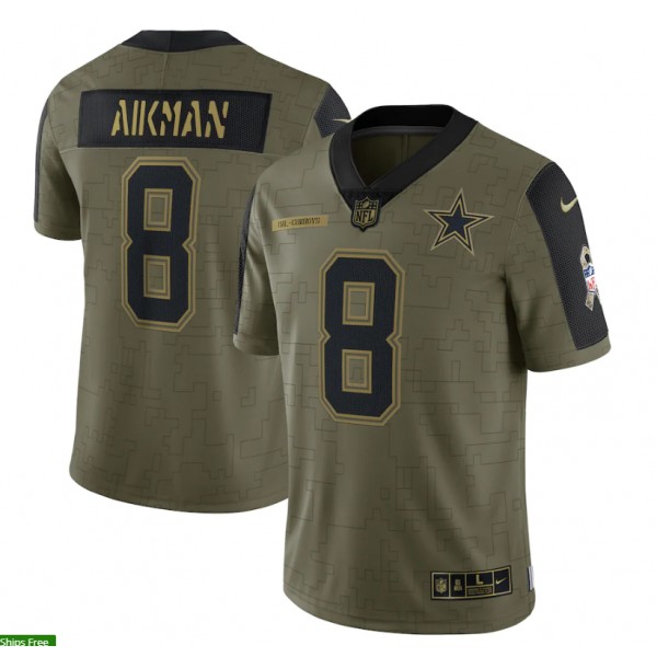 Troy Aikman #8 Dallas Cowboys Jersey