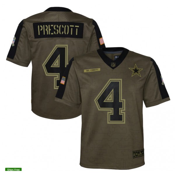 Dak Prescott #4 Dallas Cowboys Jersey