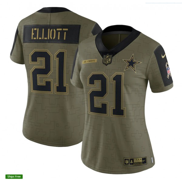 Ezekiel Elliott #21 Dallas Cowboys Jersey