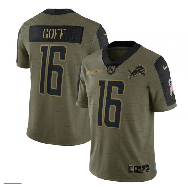 Jared Goff #16 Detroit Lions Jersey