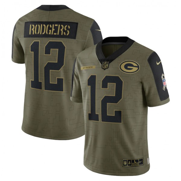 Aaron Rodgers #12 Green Bay Packers Jersey