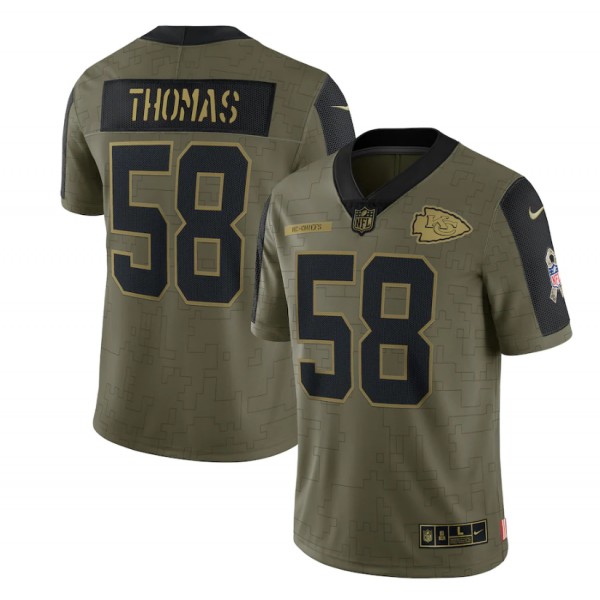 Devon Thomas #58 Kansas City Chiefs Jersey