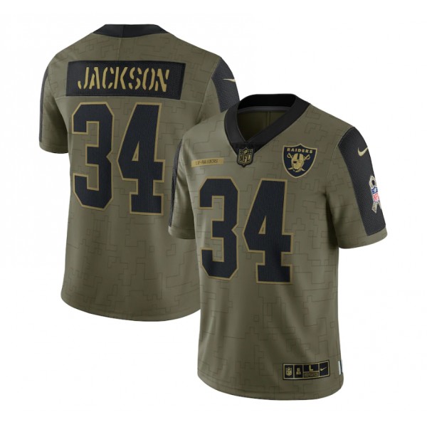 Bo Jackson #34 Las Vegas Raiders Jersey