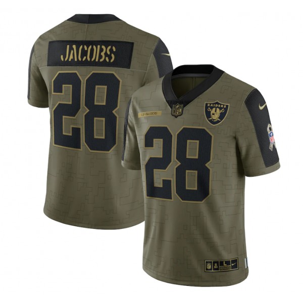 Josh Jacobs #28 Las Vegas Raiders Jersey