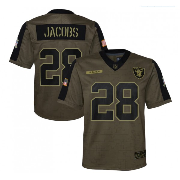 Josh Jacobs #28 Las Vegas Raiders Jersey