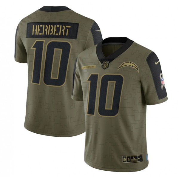 Justin Herbert #10 Los Angeles Chargers Jersey