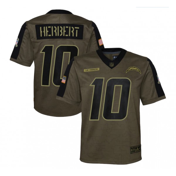 Justin Herbert #10 Los Angeles Chargers Jersey