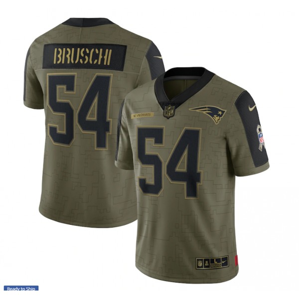 Tedy Bruschi #54 New England Patriots Jersey