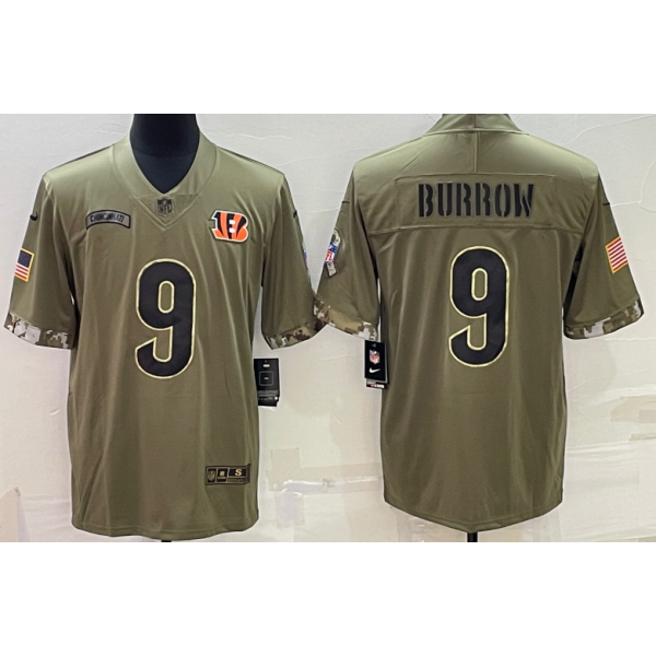  Joe Burrow #9 Cincinnati Bengals Jersey