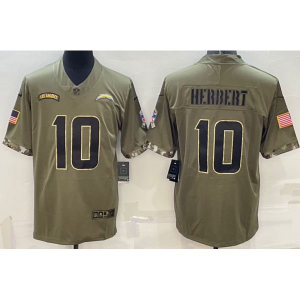 Justin Herbert #10 Los Angeles Chargers Jersey