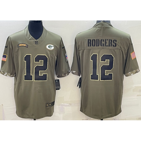 Aaron Rodgers #12 Green Bay Packers Jersey