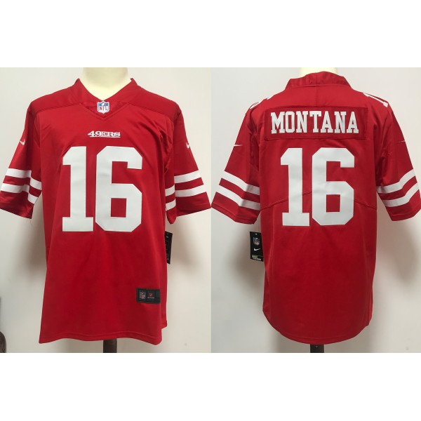 Joe Montana #16 San Francisco 49ers Jersey