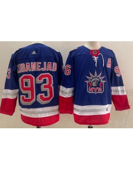 Mika Zibanejad #93 New York Rangers Jersey