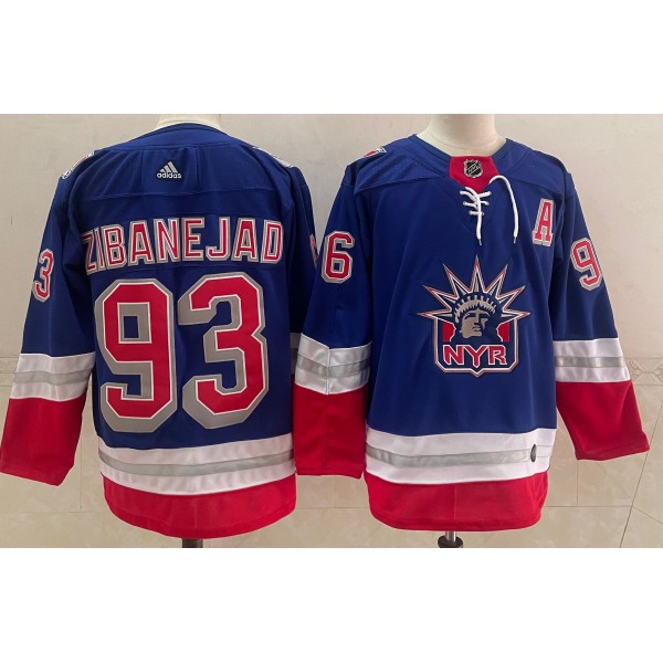 Mika Zibanejad #93 New York Rangers Jersey