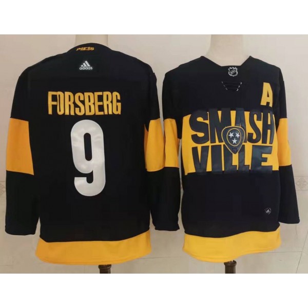 Filip Forsberg #9 Nashville Predators Jersey