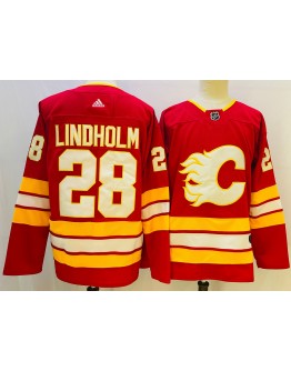 Elias Lindholm #28 Calgary Flames Jersey