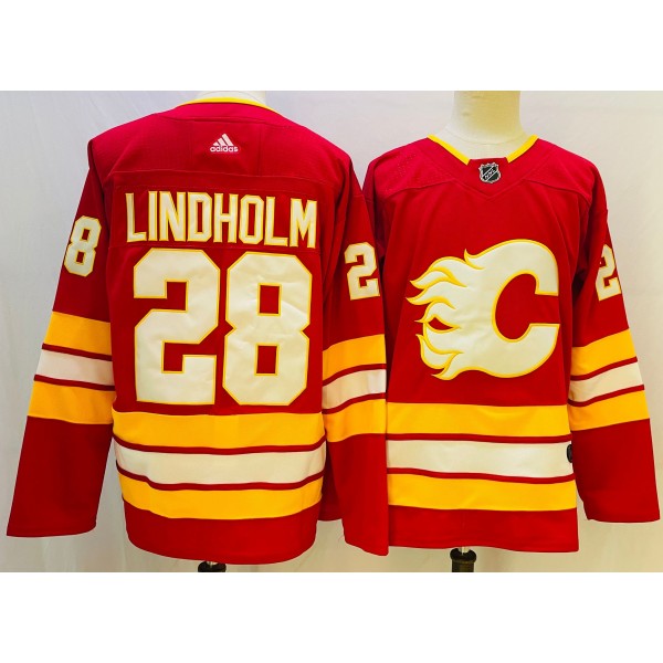 Elias Lindholm #28 Calgary Flames Jersey