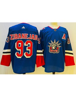 Mika Zibanejad #93 New York Rangers Jersey