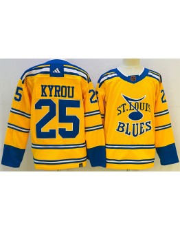 Jordan Kyrou #25 St. Louis Blues Jersey