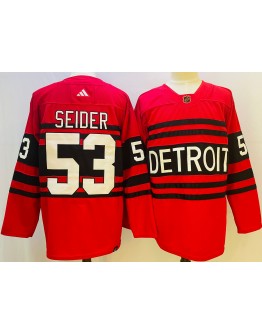 Moritz Seider #53 Detroit Red Wings Jersey