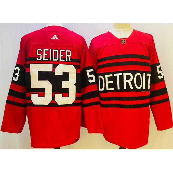 Moritz Seider #53 Detroit Red Wings Jersey