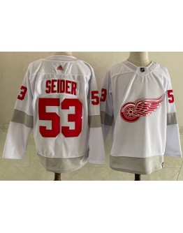 Moritz Seider #53 Detroit Red Wings Jersey