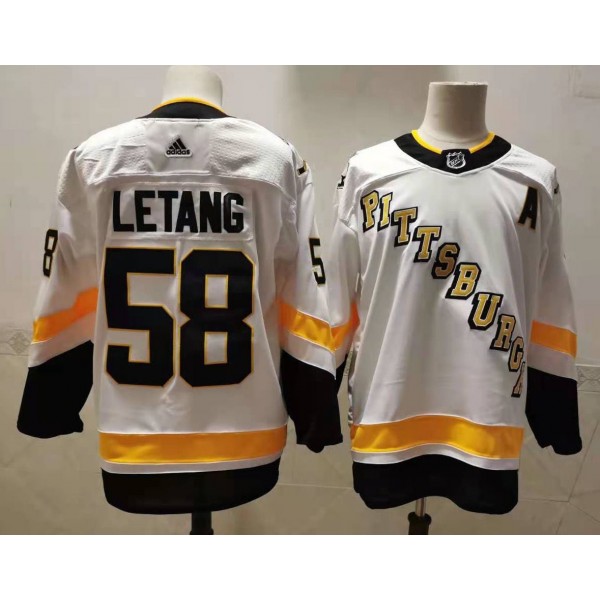 Kris Letang #58 Pittsburgh Penguins Jersey