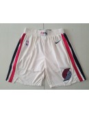 Portland Trail Blazers White Shorts