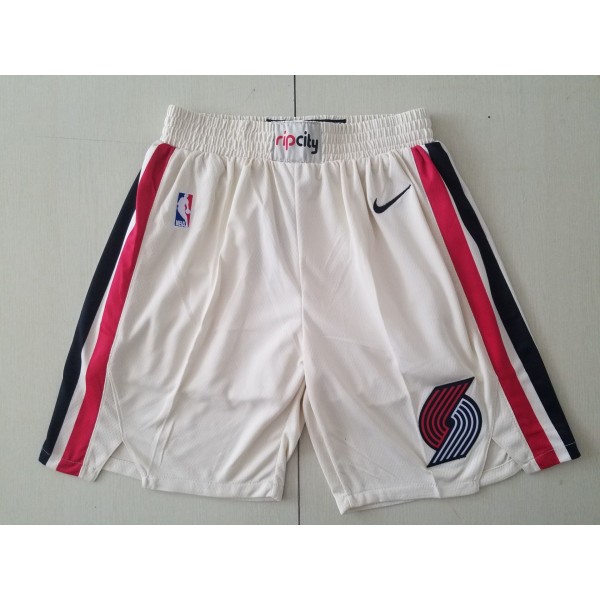 Portland Trail Blazers White Shorts