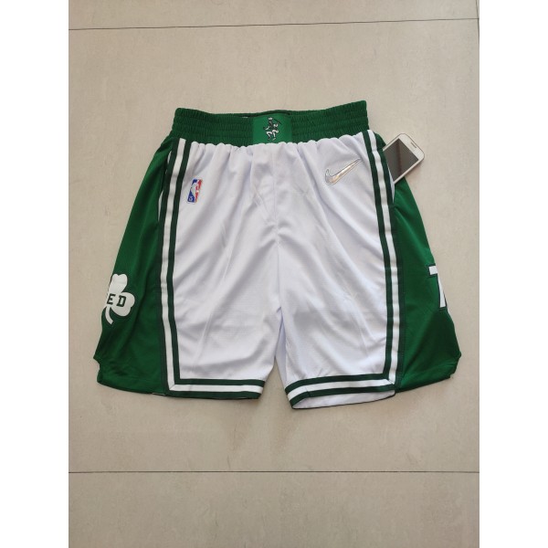 Boston Celtics White Shorts