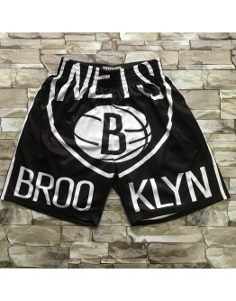 Brooklyn Nets Black Shorts