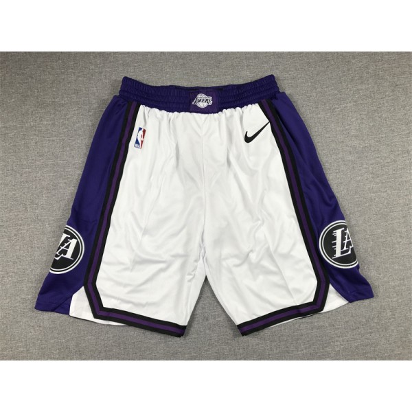 Los Angeles Lakers White Shorts