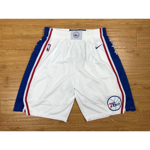 Philadelphia 76ers White Shorts