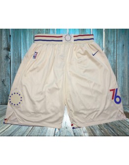 Philadelphia 76ers White Shorts