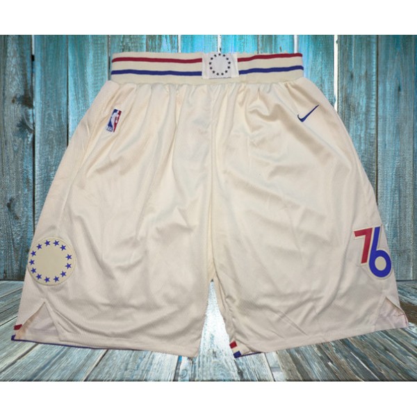 Philadelphia 76ers White Shorts