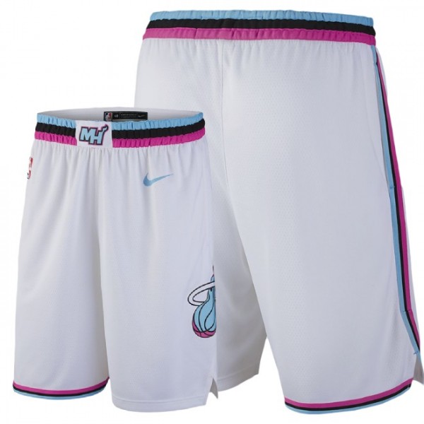 Miami Heat White Shorts