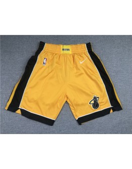 Miami Heat Yellow Shorts