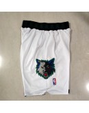 Minnesota Timberwolves White Shorts