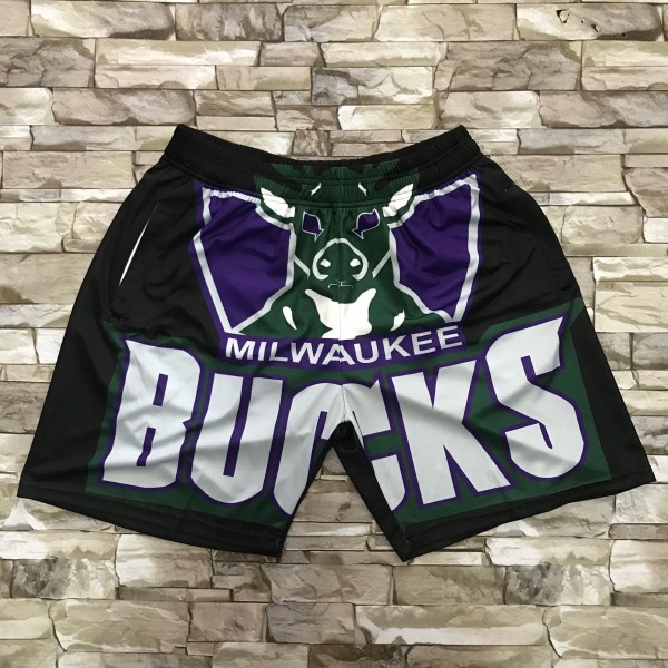 Milwaukee Bucks Black Shorts