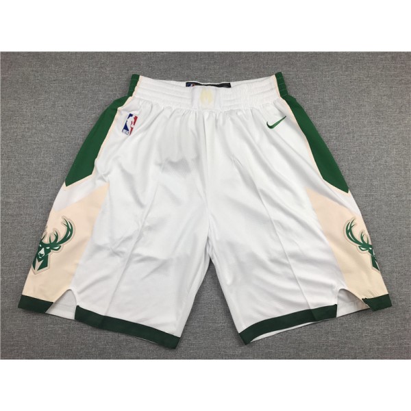 Milwaukee Bucks White Shorts